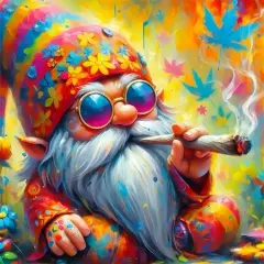 Gnome Diamond Painting Kits for Adults Beginners,DIY Full Drill Round Diamond Art Kits Full,Paint by Diamonds Dot Gem Art Crystal Easy,Home Wall Decor