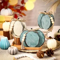 3 Pcs Fall Pumpkin Tabletop Decor