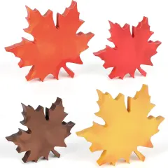 Wooden Fall Leaves Table Decorations