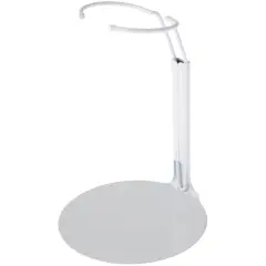 Plymor DSP-4175W White Adjustable Doll Stand, fits 7, 7.5, 8, 8.5, and 9 inch Dolls or Action Figures, Waist is 1.75" - 2.25" wide, 5" - 6" around