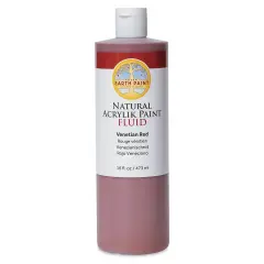 Natural Earth Paint Natural Fluid Acrylik Paint - Venetian Red, 473 ml