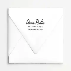 Address Stamp No. 8, Return Address