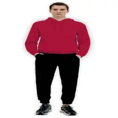 Gildan&reg; DryBlend Crew Neck Long Sleeve Hooded Sweatshirt Red