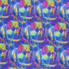 ! Yard Abstract Strokes Spandex Fabric