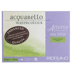 Fabriano Artistico Extra White Watercolor Block, 140 lb./300 gsm