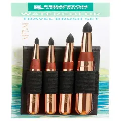 Princeton Series 4750 Neptune Synthetic Squirrel Brush-Short Handle Travel Set 4PC
