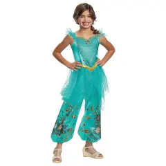 Deluxe Jasmine Costume for Kids with Cameo and Sequin Trim Child Medium Fits Sizes 7&ndash;8