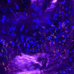 1 Yard Vinyl Broken Glass Hologram Stretch Spandex Fabric Dancewear Activewear Cosplay 56" Width Purple