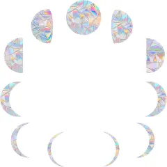 11 Pieces Moon Phase Window Decals