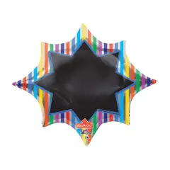 Anagram&reg; 35 Inch Multi Stripe Burst Balloon