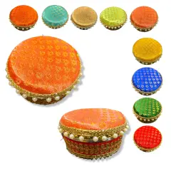 4 Ct Steel Ladoo Box 250 Grams Festival Special Stainless Steel Sweets Gift Box Perfect for Holi Diwali Rakhi Housewarmings Mithaai Desert Box Peach