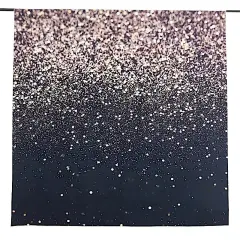 8 ft Black Gold Glitter Printed Vinyl Photo Backdrop Banner Party Decorations