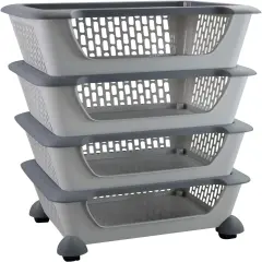 4-Tier Storage Basket Cart