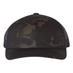 YP Classics&reg; Retro Trucker Cap Multicam Black/Black