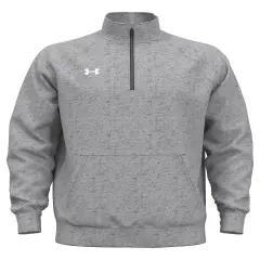Under Armour&reg; Men's Rival Fleece Quarter Zip GRAY