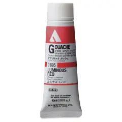Holbein Acrylic Gouache &ndash; Luminous Red, 40 ml tube