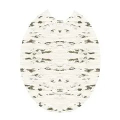 Birch Bark Ceramic Car Coaster Set 2.56" (2 Pack)