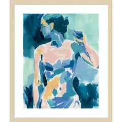 Loose Expressive Figure II by Victoria Barnes Wood Framed Wall Art Print