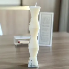 Tall Havdalah Candle Silver