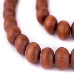 The Bead Chest Natural 14mm Wooden Beads in Brown - Light for Jewelry Making &ndash; Round Loose Wood Spacer Beads I Approximately 30 Beads