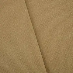 Cream Peanut Brown Cotton Pique Home Decorating Fabric By the Yard