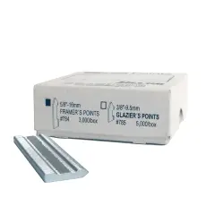 Framer Supply Wax Free Stacked Framer Points for Fletcher 07-500 FrameMaster Driver, Silver, 5/8" Long, Pack of 3000
