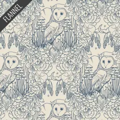 Moonlit Guardian Flannel in Sky (f28903a) | Art Gallery Flannel | AGF Studio | Art Gallery