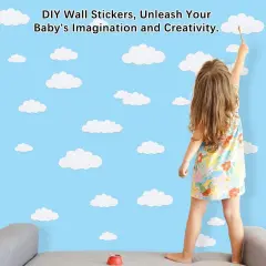 31pcs Big Clouds Vinyl Wall Decals