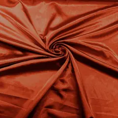 1 Yard High-Sheen Stretch Charmeuse Satin Fabric For Costumes & Pageant Wear 58-60 Inches Rust