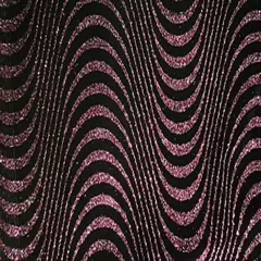 1 Yard Wave Glitter Velvet Polyester Spandex Fabric 60 Inch Width Black Fuchsia