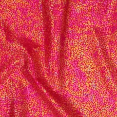 1 Yard Alligator print Hologram 4 Way Stretch Nylon Spandex Fabric 60&rdquo; Width Red Illusion