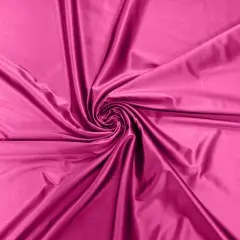 1 Yard Casino Satin Stretch Spandex Fabric Shiny Prom Dress Costume Material Hot Pink