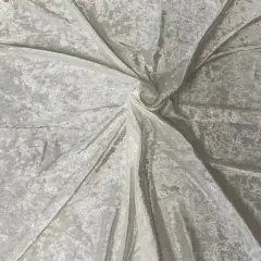 1 Yard Crushed Stretch Velvet Fabric for Apparel Costumes Leggings Tops 60" Width White