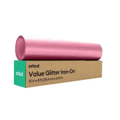 Cricut Value Glitter Iron-on - Pink - 10 in x 8 ft (1)