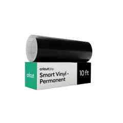 Cricut Joy Smart Vinyl - Permanent, Black, 5.5 in x 10 ft (1)