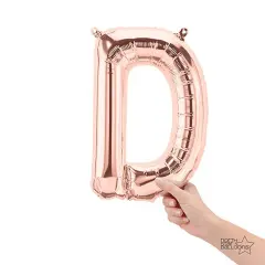 NorthStar Balloons&reg; 16 Inch Letter D Rose Gold Air Fill Only