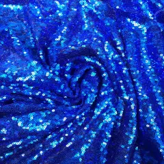 1 Yard Sparkling Sequin Backdrop Fabric Polyester Decorative Drapery 4 ft. W X 8 ft. H Royal