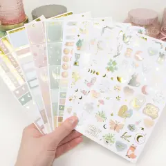 Planner Stickers, Simply Gilded x bloom Boho Celestial Sticker Pack
