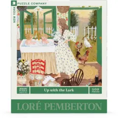 New York Puzzle Company Up with the Lark 500 Piece Piece Jigsaw Puzzle
