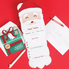 Big Dot of Happiness Letters to Santa Kit, Christmas Wish List, Kids Santa Claus Letter, Letter from Santa, 2 Envelopes,1 Letter to Santa, 1 Letter from Santa