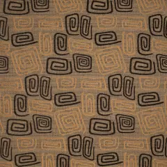 Mocha - Brown AbstractGeometric Upholstery Fabric 54 Inches"