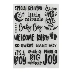 Plastic Embossing Folders Baby Boy