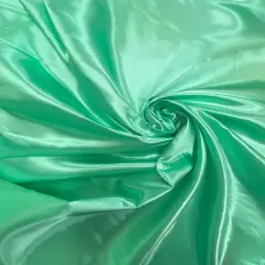1 Yard Mint Bridal Satin Fabric 58/60 Inch Wide Smooth Shiny Textile for Curtains, Dresses & Backdrops