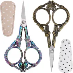 Crochet Scissors Professional Grade Shears for sewing,Craft, Artwork, Crochet,trimming,Needlework,Yarn, Handicraft DIY Tool,Thread,Beauty Hair,4.5in
