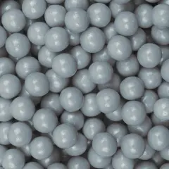 Krazy Sprinkles - Silver Pearl 8mm Beads (1/2 Cup, 1x Jar) for Cakes, Ice Cream & Cookies