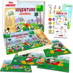5 Pack - Mickey Mouse Wooden Puzzle