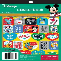 Mickey Mouse Stickers for Kids and Teachers, 410 Stickers in 1 Sticker Book, 5.8'' x 9.5''