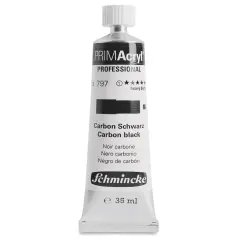 Schmincke Primacryl Professional Acrylic Paint - Carbon Black, 35 ml Tube