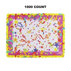 Confetti Party Paper Placemats - 1,000 Count