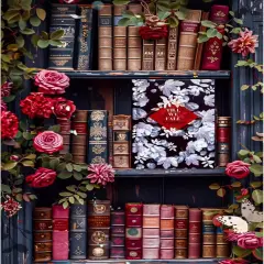 Paint by Numbers Kit for Adults Beginner Bookshelf,16X20 Inch